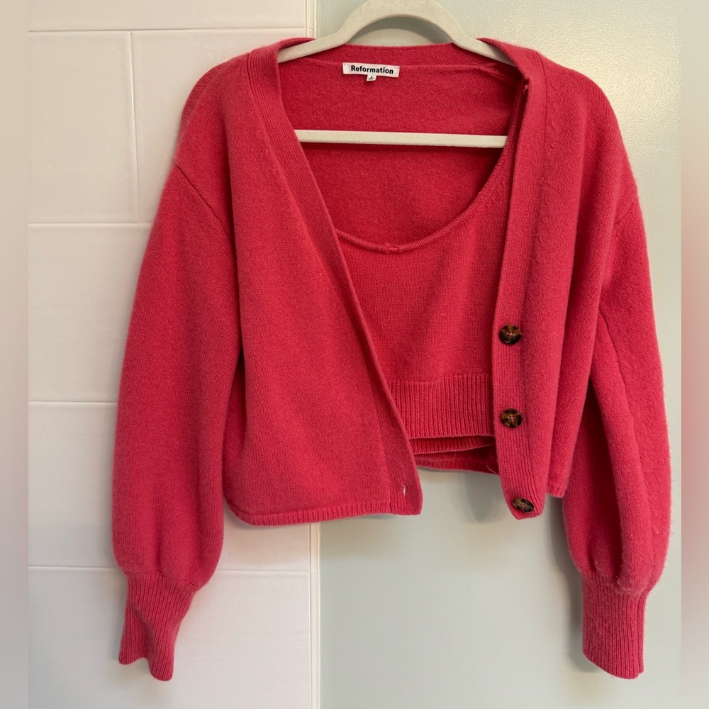 Reformation sweater and top set